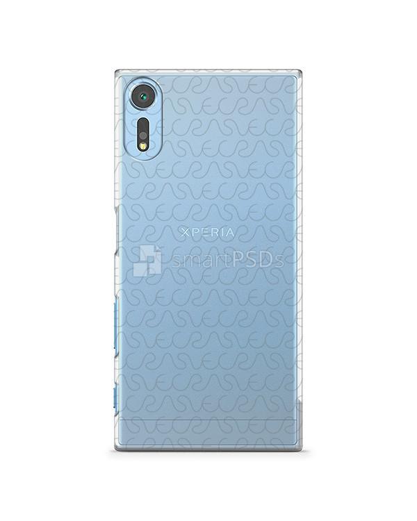 Sony Xperia XZs-UV PC Clear Mobile Case Design Mockup 2017