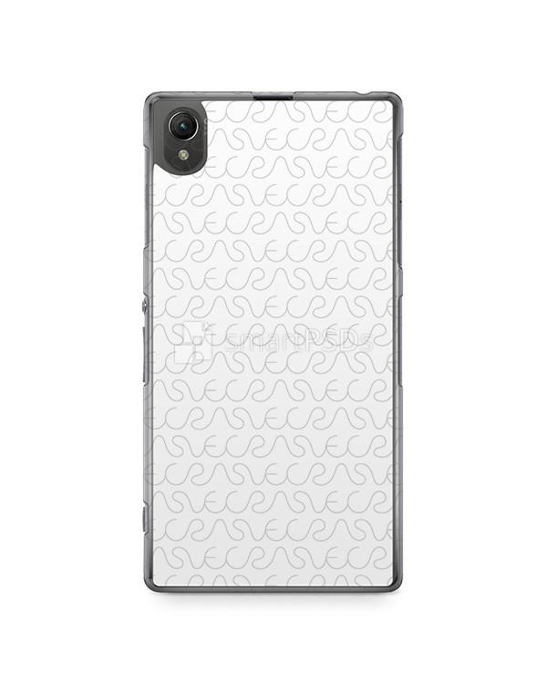 Sony Xperia Z1 2d Clear Mobile Case Design Mockup 2013