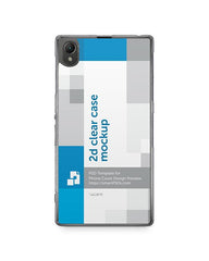 Sony Xperia Z1 2d Clear Mobile Case Design Mockup 2013