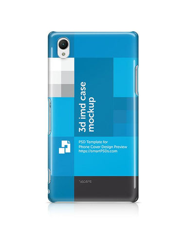 Sony Xperia Z1 3d IMD Mobile Case Design Mockup 2013
