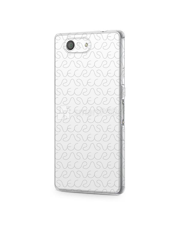 Sony Xperia Z3 Compact 2d Clear Mobile Case Design Mockup 2014