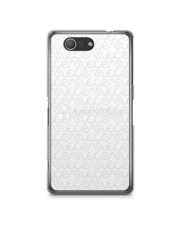 Sony Xperia Z3 Compact 2d Clear Mobile Case Design Mockup 2014