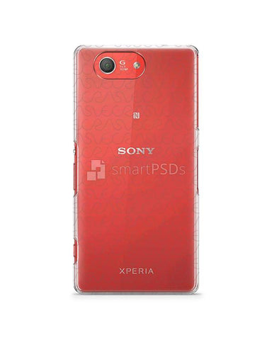 Sony Xperia Z3 Compact- UV PC Clear Mobile Case Design Mockup 2014