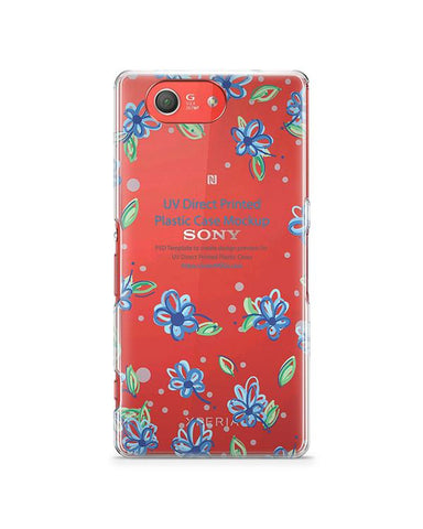 Sony Xperia Z3 Compact- UV PC Clear Mobile Case Design Mockup 2014