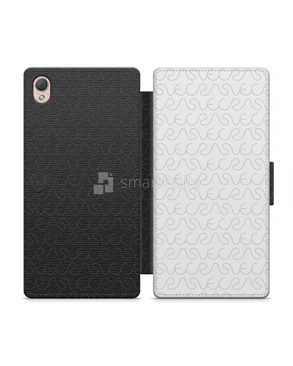 Sony Xperia Z3 2d Wallet Mobile Case Design Mockup 2014