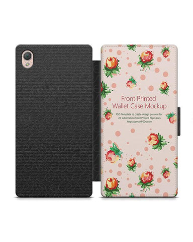 Sony Xperia Z3 2d Wallet Mobile Case Design Mockup 2014