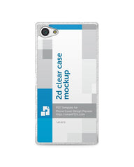 Sony Xperia Z5 Compact 2d Clear Mobile Case Design Mockup 2015