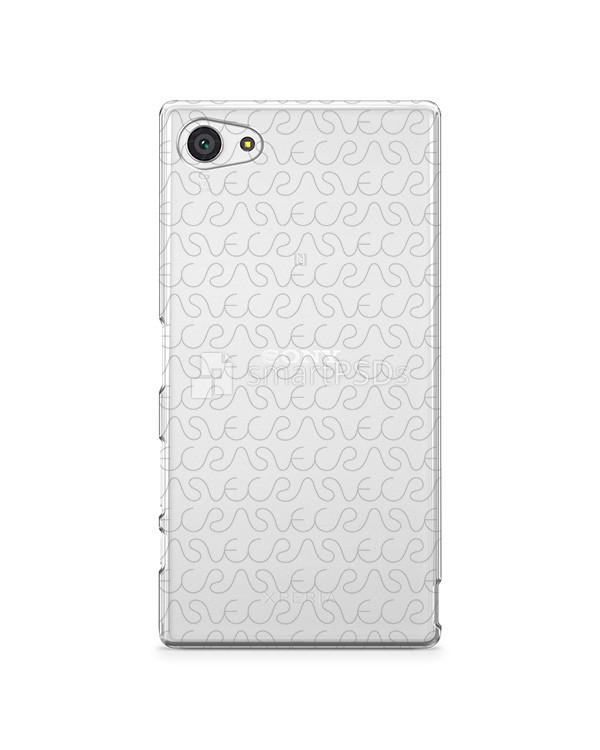 Sony Xperia Z5 Compact- UV PC Clear Mobile Case Design Mockup 2015
