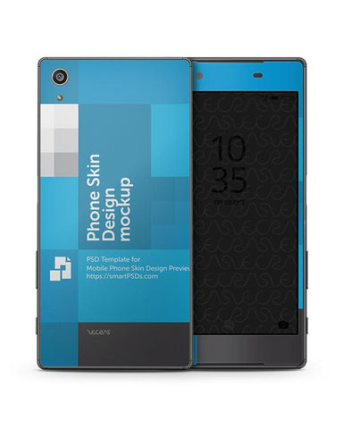 Sony Xperia Z5 Mobile Skin Design Template