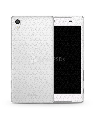 Sony Xperia Z5 TPU Clear Mobile Case Design Mockup 2015