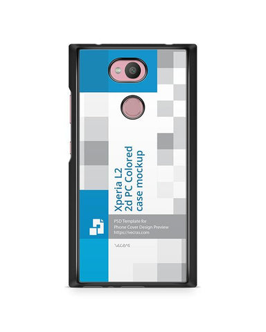 Sony Xperia L2 2d Colored Case Design Mockup 2018