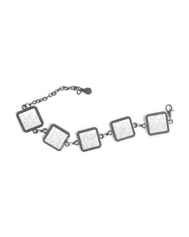 5 Metal Plate Square Bracelet Mockup