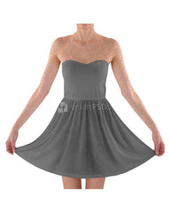 Strapless Bra Top Dress Design Mockup for Sublimation Printing - 2 Views