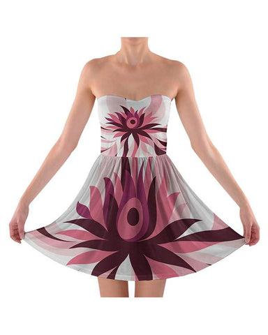 Strapless Bra Top Dress Design Mockup for Sublimation Printing - 2 Views