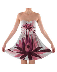 Strapless Bra Top Dress Design Mockup for Sublimation Printing - 2 Views