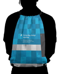 String Bag Sublimation Mockup - 4 Views