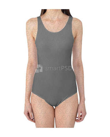 Swimsuit Dress Design Mockup of Sublimation Cloth Preview - 2 Views