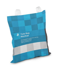 Tote Bag with Shine Mesh Sublimation Mockup - 3 Views