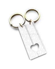 Open Heart Couples Keyring PSD Mockup