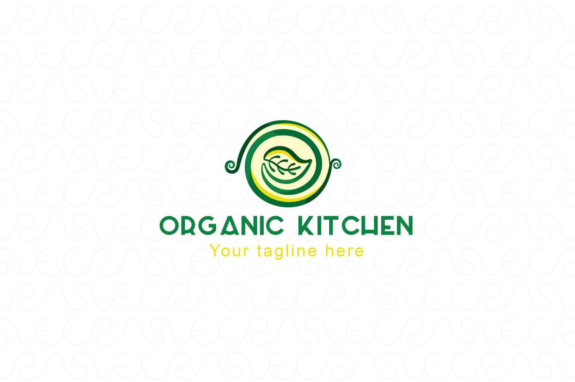 Organic Kitchen - Vegetarian Food Stock Logo Template