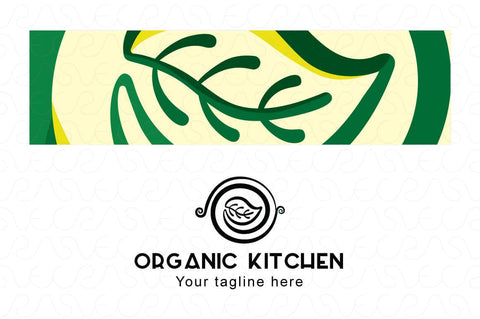 Organic Kitchen - Vegetarian Food Stock Logo Template