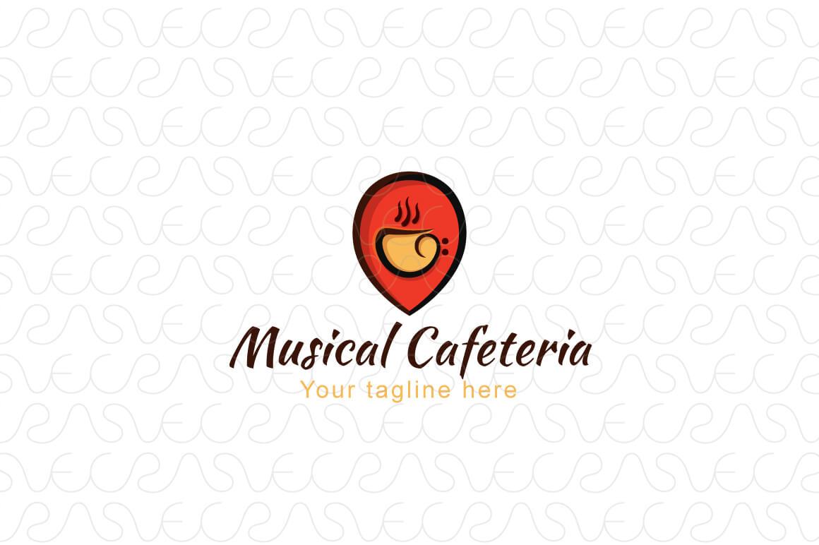 Musical Cafeteria - Music Studio / Cafe Stock Logo Template