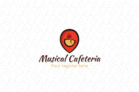 Musical Cafeteria - Music Studio / Cafe Stock Logo Template