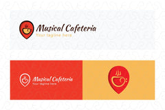 Musical Cafeteria - Music Studio / Cafe Stock Logo Template