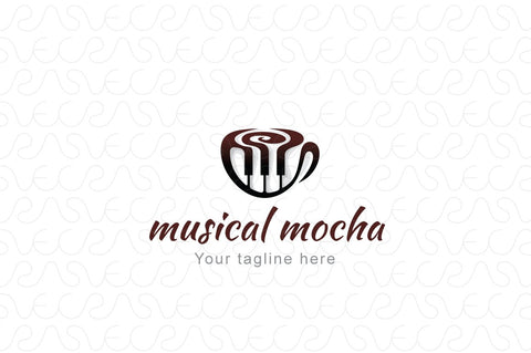Musical Mocha - Musical Cafe Studio Stock Logo Template