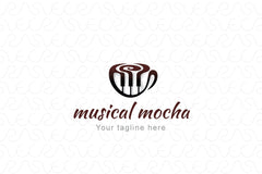 Musical Mocha - Musical Cafe Studio Stock Logo Template