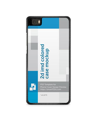Huawei Ascend P8 Lite 2d IMD Colored Mobile Case Design Mockup 2015