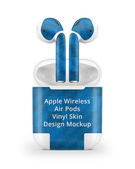 Apple Wireless Airpods Vinyl Skin Design Mockup