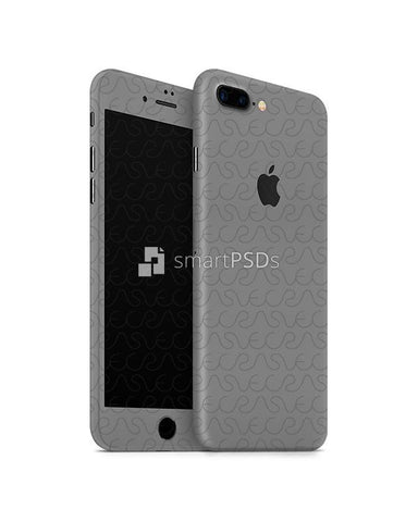 Apple iPhone 7 Plus Mobile Skin Design Template (Front-Back Angled)