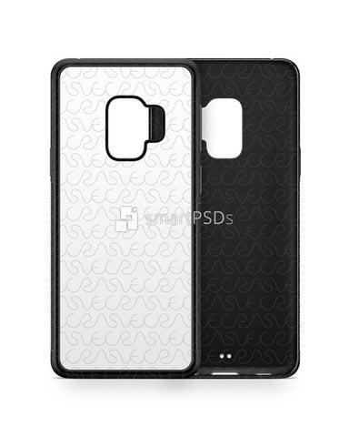 Samsung Galaxy S9 2d RubberFlex Case Design Mockup 2018