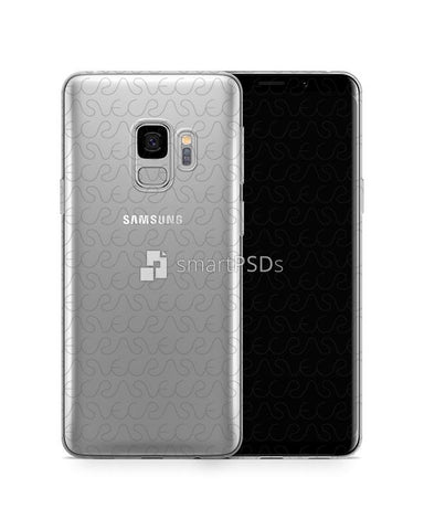 Samsung Galaxy S9 UV TPU Clear Case Design Mockup 2018