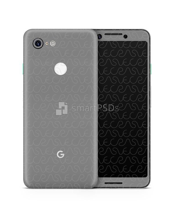 Google Pixel 3 Vinyl Skin Design Mockup 2018