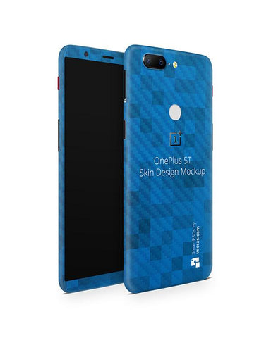 OnePlus 5T Vinyl Skin Design Mockup 2017 (Front-Back Angled)