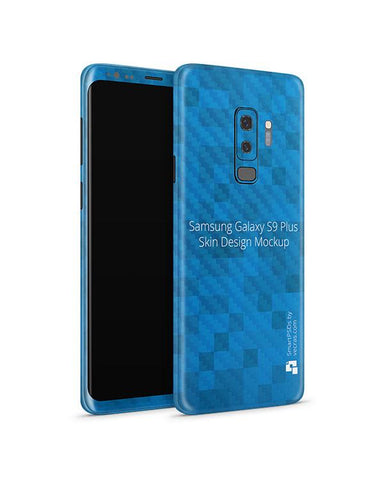 Samsung Galaxy S9 Plus Vinyl Skin Design Mockup 2018 (Front-Back Angled)