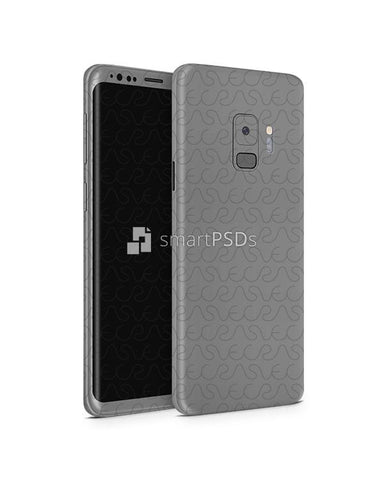 Samsung Galaxy S9 Vinyl Skin Design Mockup 2018 (Front-Back Angled)