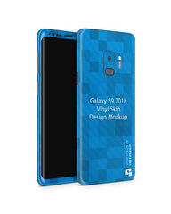 Samsung Galaxy S9 Vinyl Skin Design Mockup 2018 (Front-Back Angled)
