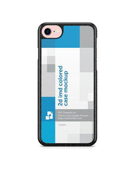 iPhone 7 2d Colored Phone Cover Design Template (Back)