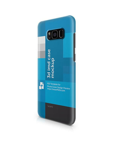 Samsung Galaxy S8 Plus 3d IMD Mobile Case Design Mockup 2017 (Open Cut Combo)