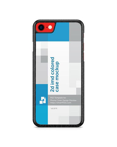Apple iPhone 7 2d IMD Colored Mobile Case Design Mockup (Back) 2016