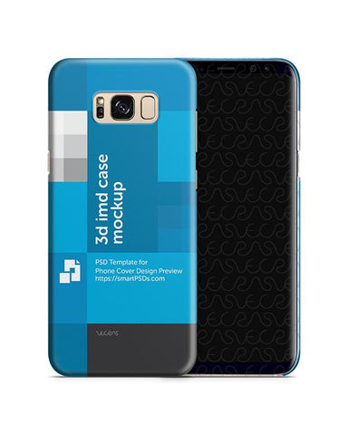 Samsung Galaxy S8 Plus 3d IMD Case Mockup (CH1-Open Cut Combo)