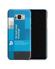 Samsung Galaxy S8 Plus 3d IMD Mobile Case Design Mockup 2017 (Open Cut)-3 Views