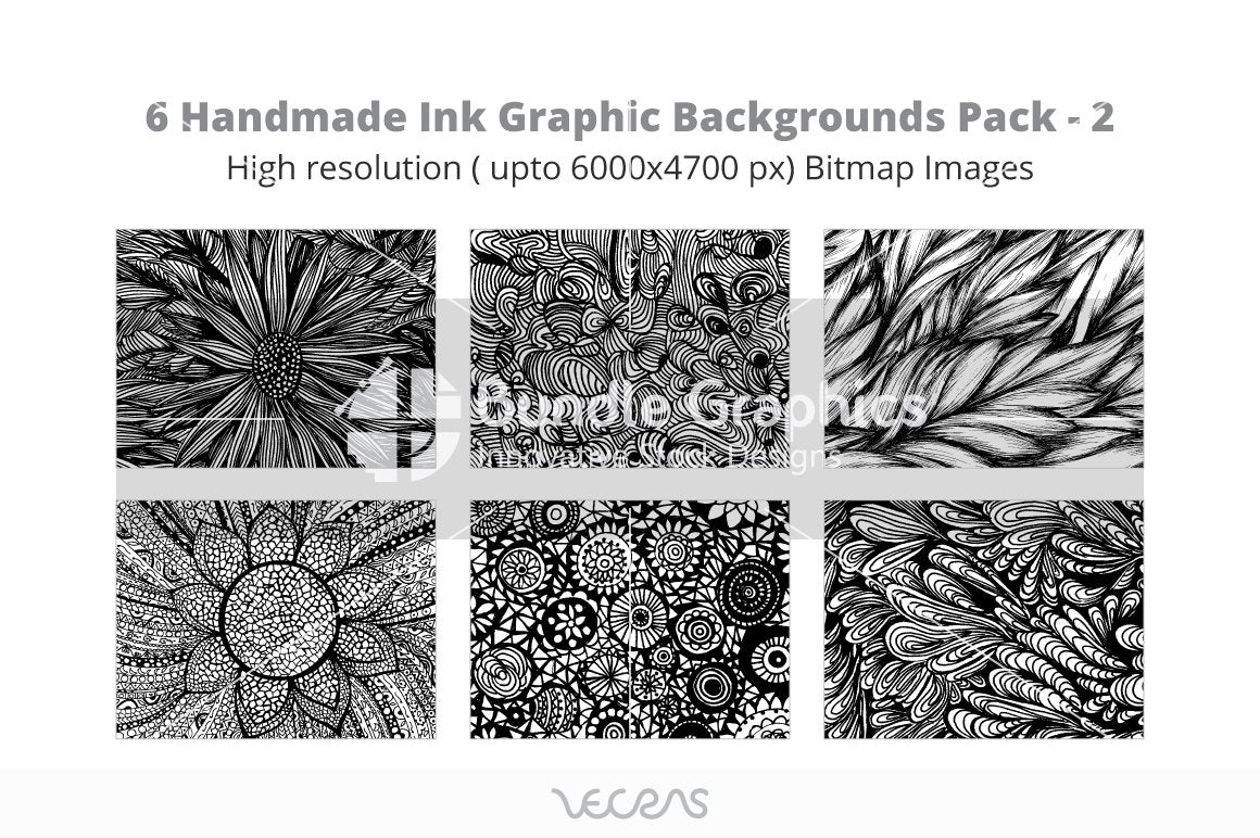 Handmade Ink Graphics Background Pack-2