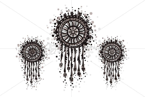 Dream Catcher - Freehand Organic Shapes Decorative Graphics