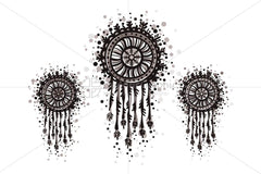 Dream Catcher - Freehand Organic Shapes Decorative Graphics