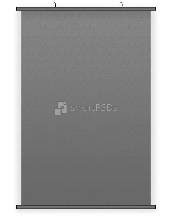 Vertical Banner Roll Design Mockup