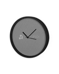 Round Wall Clock Design Mockup - 3 Views